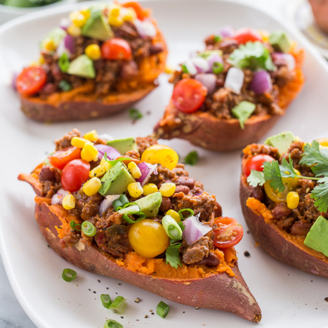 Sweet Potato Bison Boats