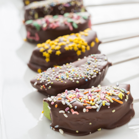 Chocolate Dipped Apple Pops