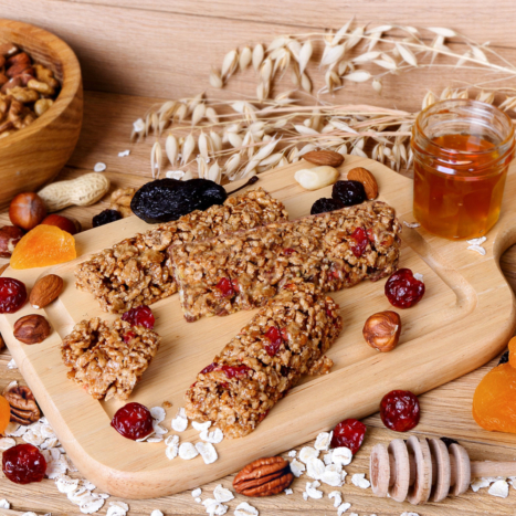Apricot Cherry Honey Oat Bars