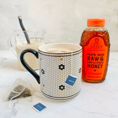 Earl Grey Tea Latte with Honey Cashew Milk