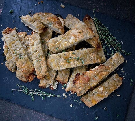 Honey Gorgonzola Puffs