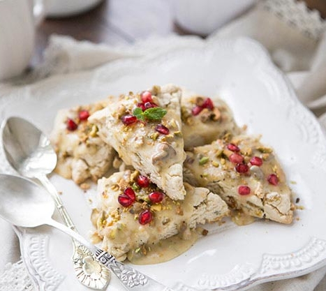 Honey Pistachio Scones