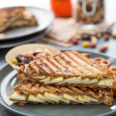 Honey Peanut Butter Apple Panini