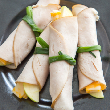 Turkey, Apple & Cheddar Rollups