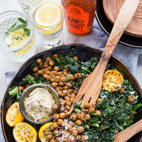 Chickpea Kale Salad