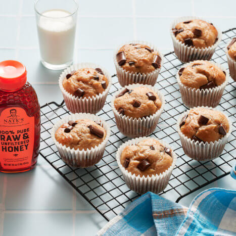 Honey Peanut Butter Banana Muffins