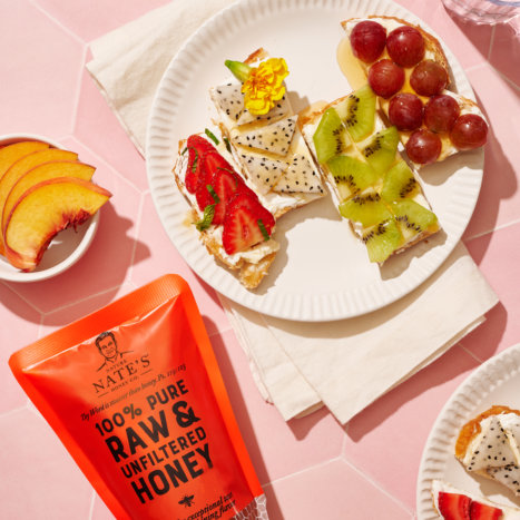 Rainbow Smoothie Toast