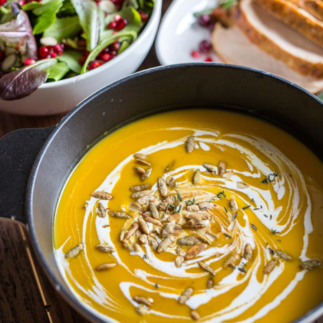Pumpkin Butternut and Apple Slow Cooker Soup