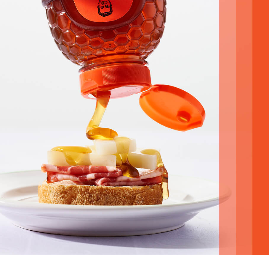 Pure Honey on Crostini