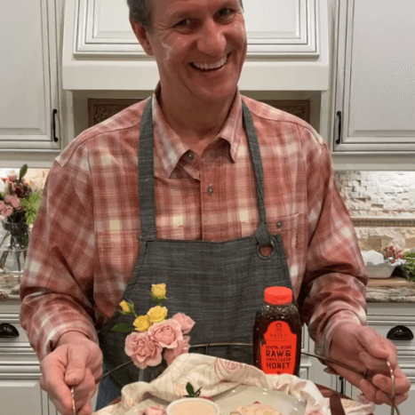 Buttermilk Biscuits with Honey Strawberry Cream