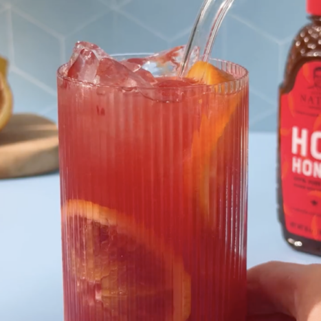 Hot Honey Blood Orange Spritz