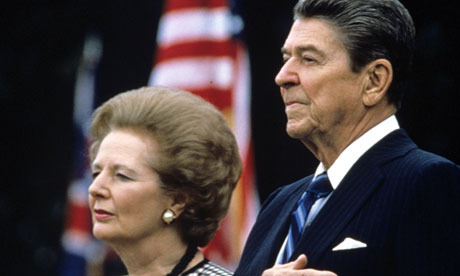 Margaret Thatcher and Ronald Reagan